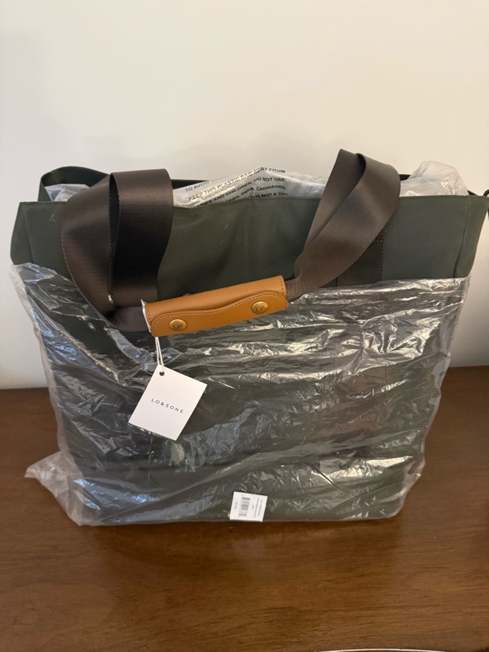 Lo & Sons Olive Green Catalina with Travel Straps and Separate Shoe Compartment - Picture 12 of 16